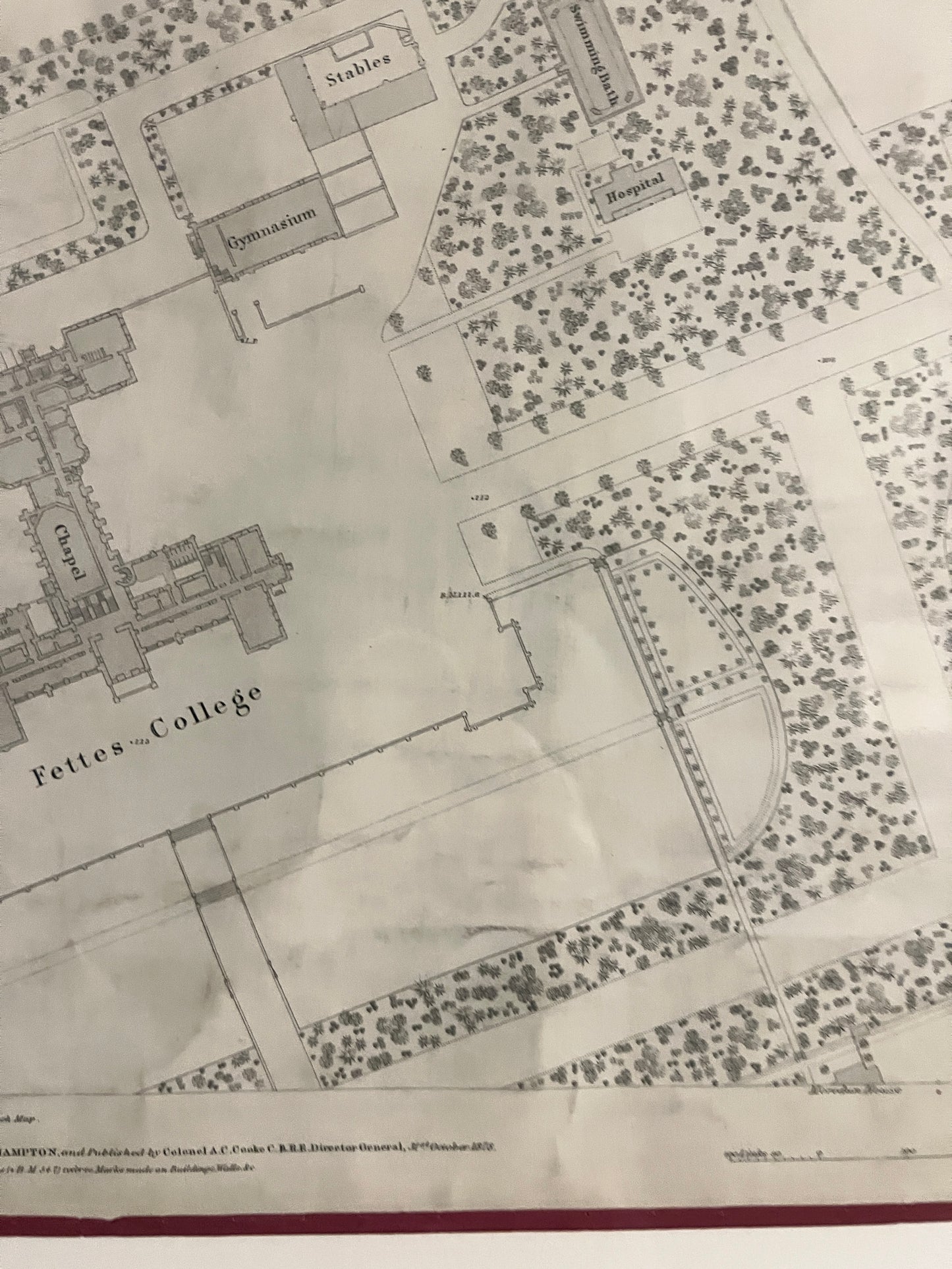 An Edinburgh Map c1878 ~ Fettes College