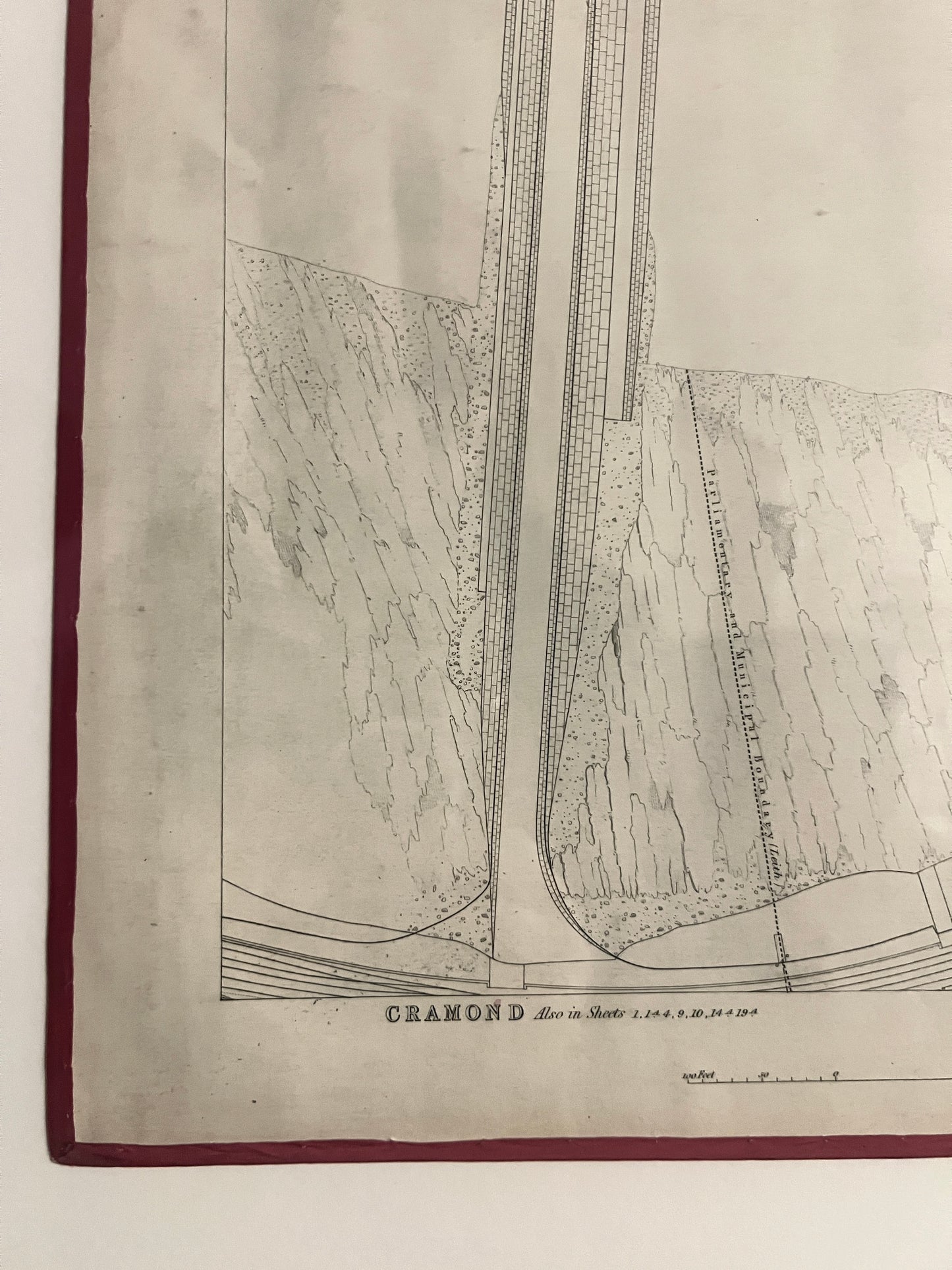 An Edinburgh Map c1876 ~ Salt Springs of Wardie, Lower Granton Road, Eastern Breakwater.