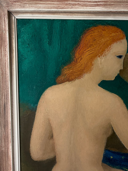 Three Nudes, 1944 | Monumental European Modernist Oil Painting