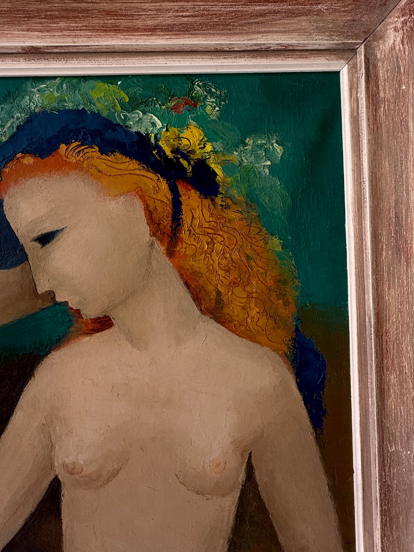 Three Nudes, 1944 | Monumental European Modernist Oil Painting