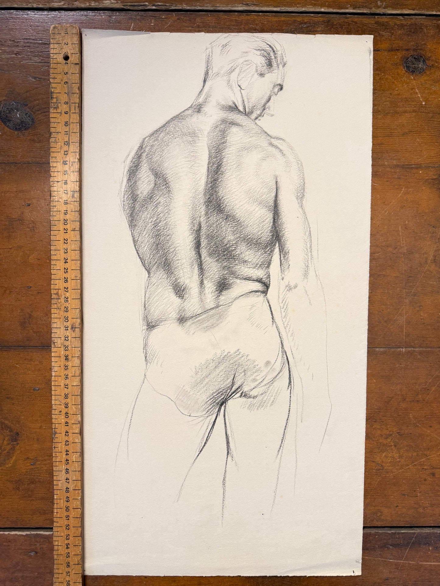 A Life Pencil Drawing of a Gentleman on paper.