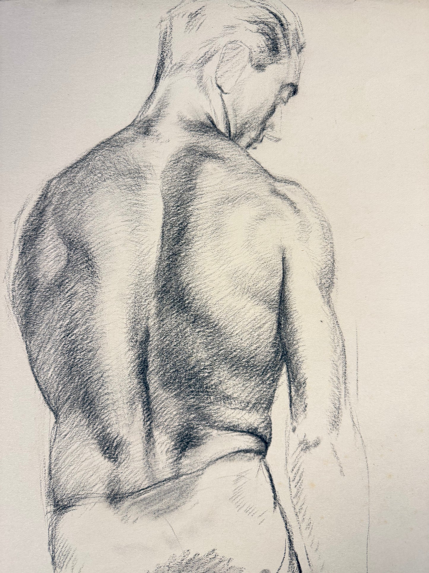 A Life Pencil Drawing of a Gentleman on paper.