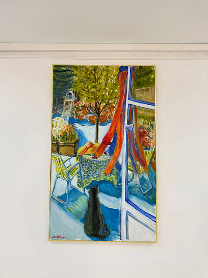 Gus in the Garden with Kite - ISOBEL COLVILLE Scottish | 1935 - 2025