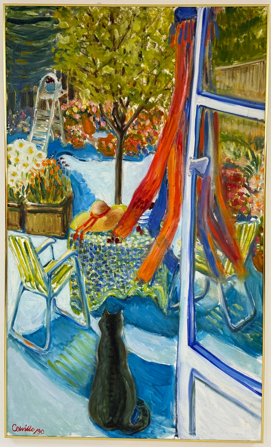 Gus in the Garden with Kite - ISOBEL COLVILLE Scottish | 1935 - 2025