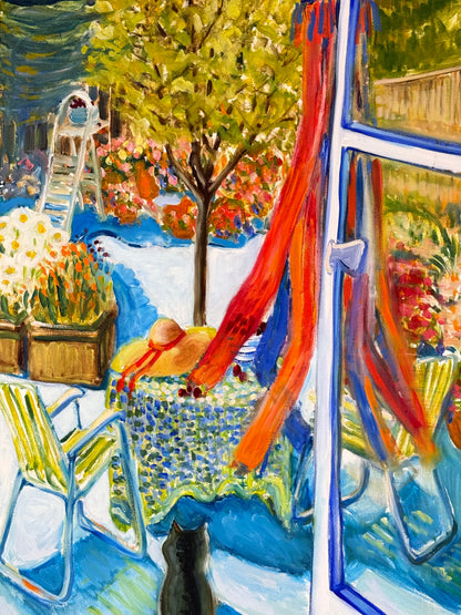 Gus in the Garden with Kite - ISOBEL COLVILLE Scottish | 1935 - 2025