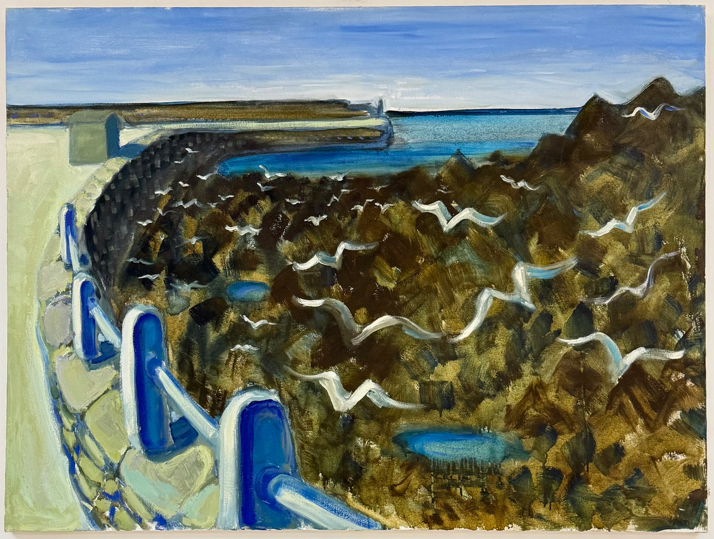Coastal Seagulls - ISOBEL COLVILLE Scottish | 1935 - 2025