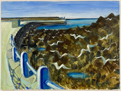Coastal Seagulls - ISOBEL COLVILLE Scottish | 1935 - 2025