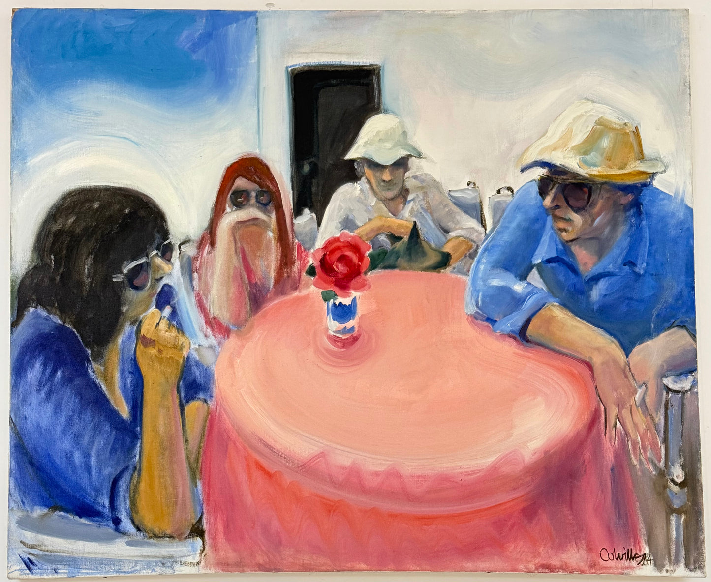 Pink Tablecloth - ISOBEL COLVILLE Scottish | 1935 - 2025