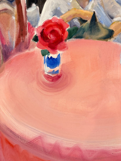 Pink Tablecloth - ISOBEL COLVILLE Scottish | 1935 - 2025