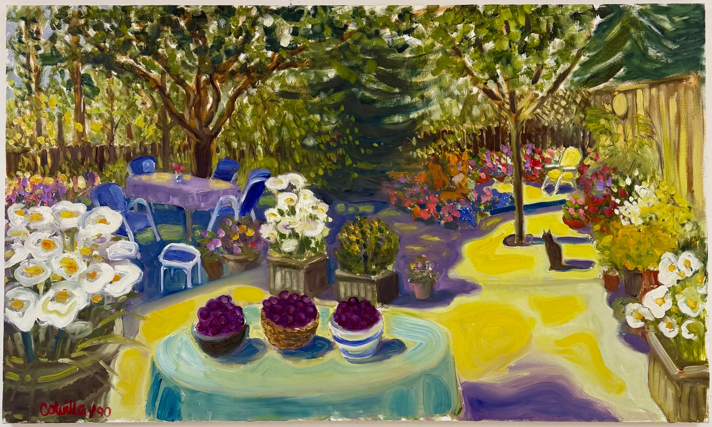 Gus in the Garden with Plums #1 - ISOBEL COLVILLE Scottish | 1935 - 2025