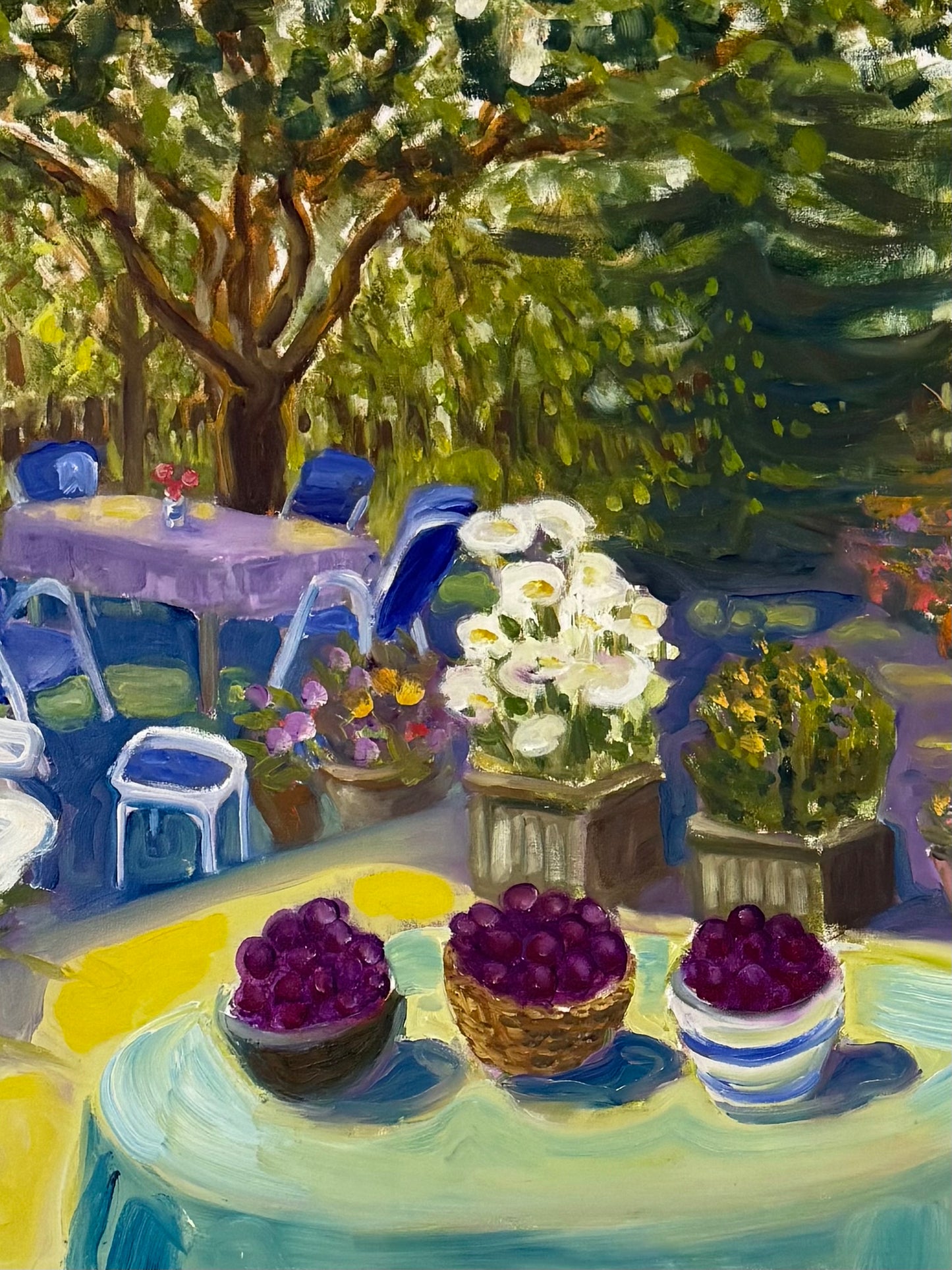 Gus in the Garden with Plums #1 - ISOBEL COLVILLE Scottish | 1935 - 2025