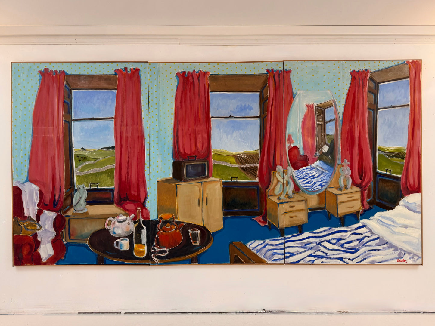Triptych of Knocknassie Window - ISOBEL COLVILLE Scottish | 1935 - 2025