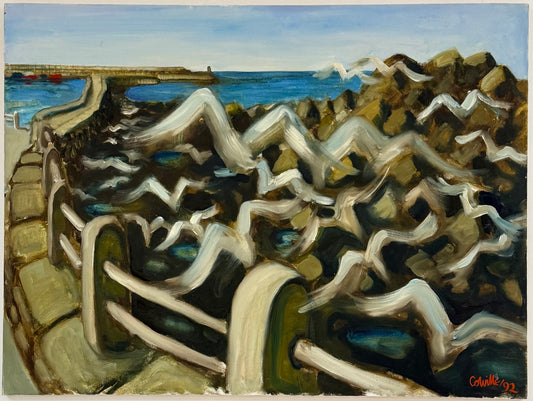 Harbour Gulls - ISOBEL COLVILLE Scottish | 1935 - 2025