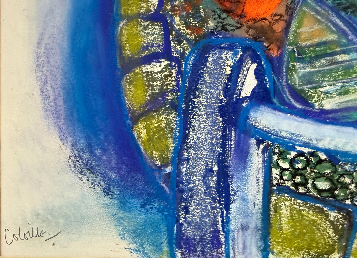 Green Harbour with Boats - ISOBEL COLVILLE Scottish | 1935 - 2025