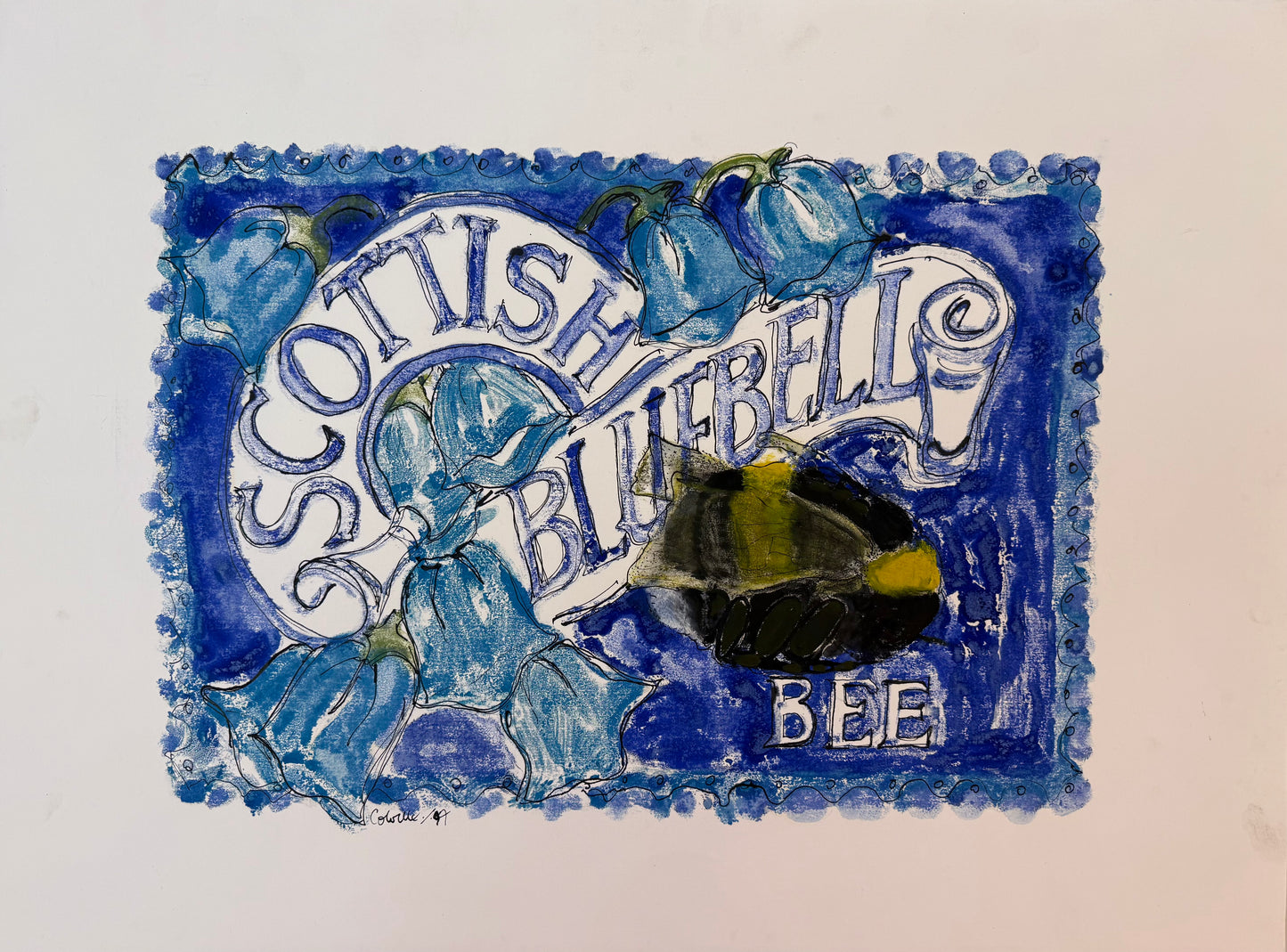 Scottish Bluebell Bee - ISOBEL COLVILLE Scottish | 1935 - 2025