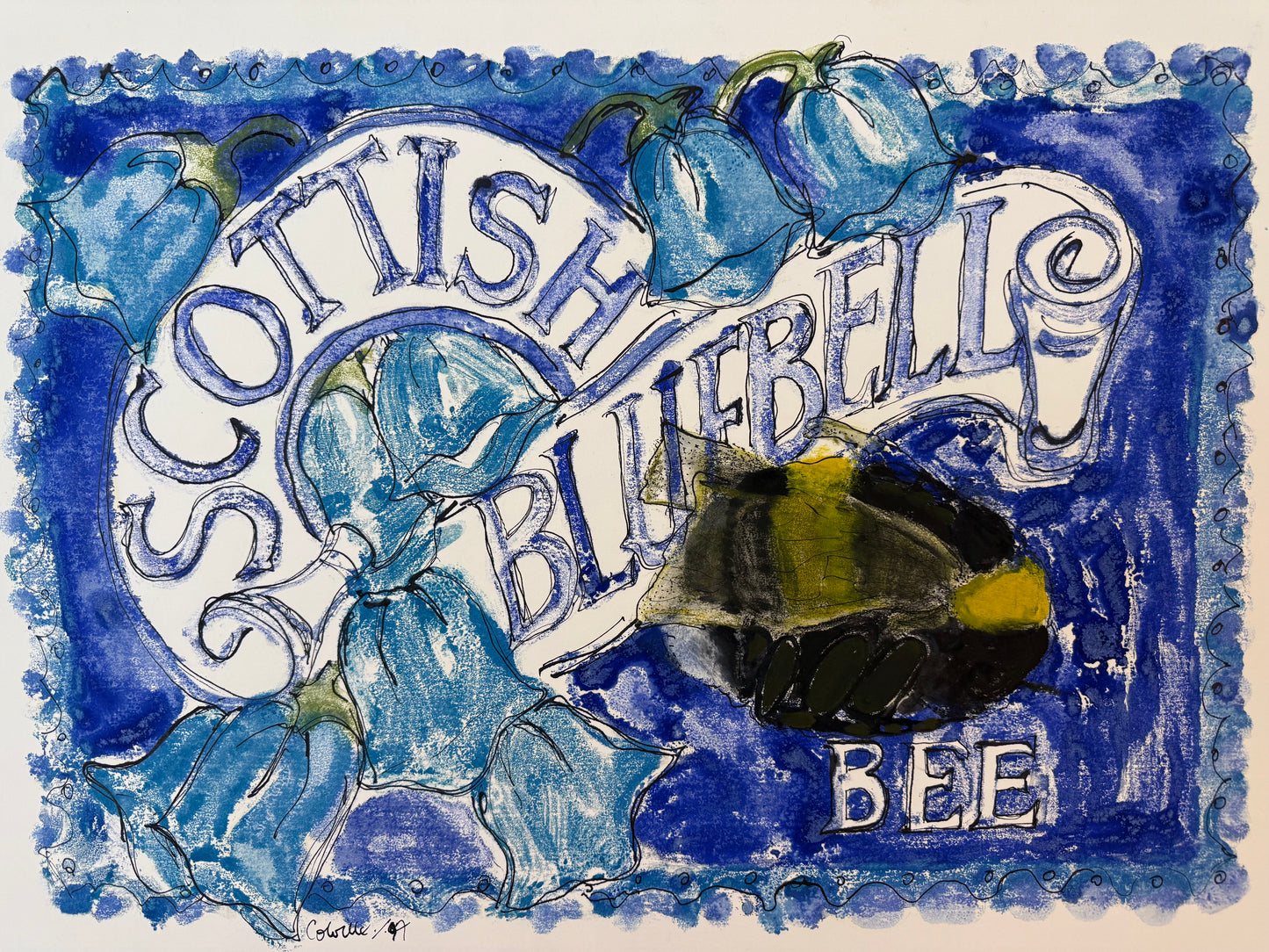 Scottish Bluebell Bee - ISOBEL COLVILLE Scottish | 1935 - 2025