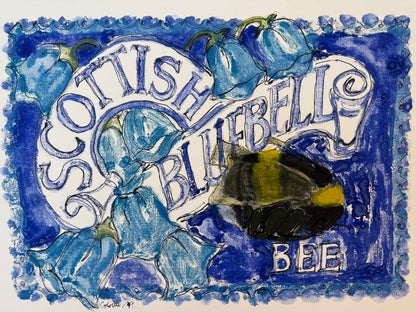 Scottish Bluebell Bee - ISOBEL COLVILLE Scottish | 1935 - 2025