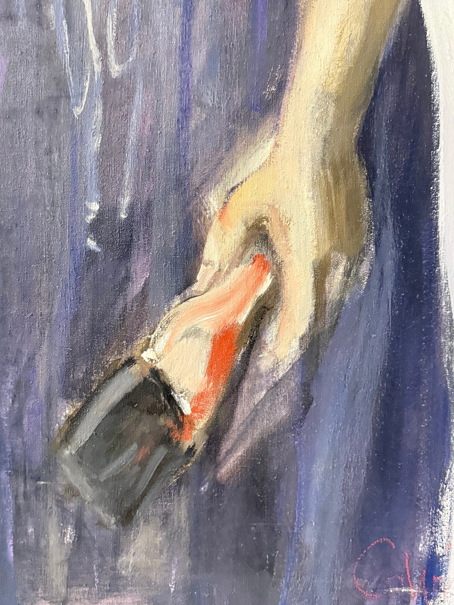 Self Portrait with Brush - ISOBEL COLVILLE Scottish | 1935 - 2025
