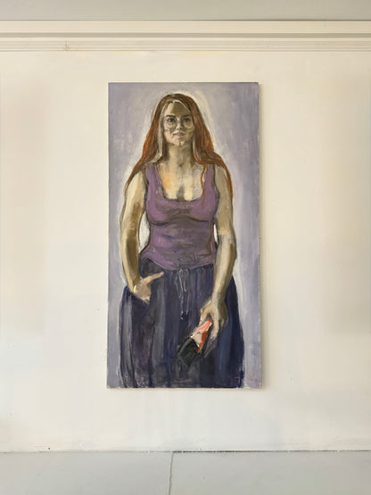 Self Portrait with Brush - ISOBEL COLVILLE Scottish | 1935 - 2025