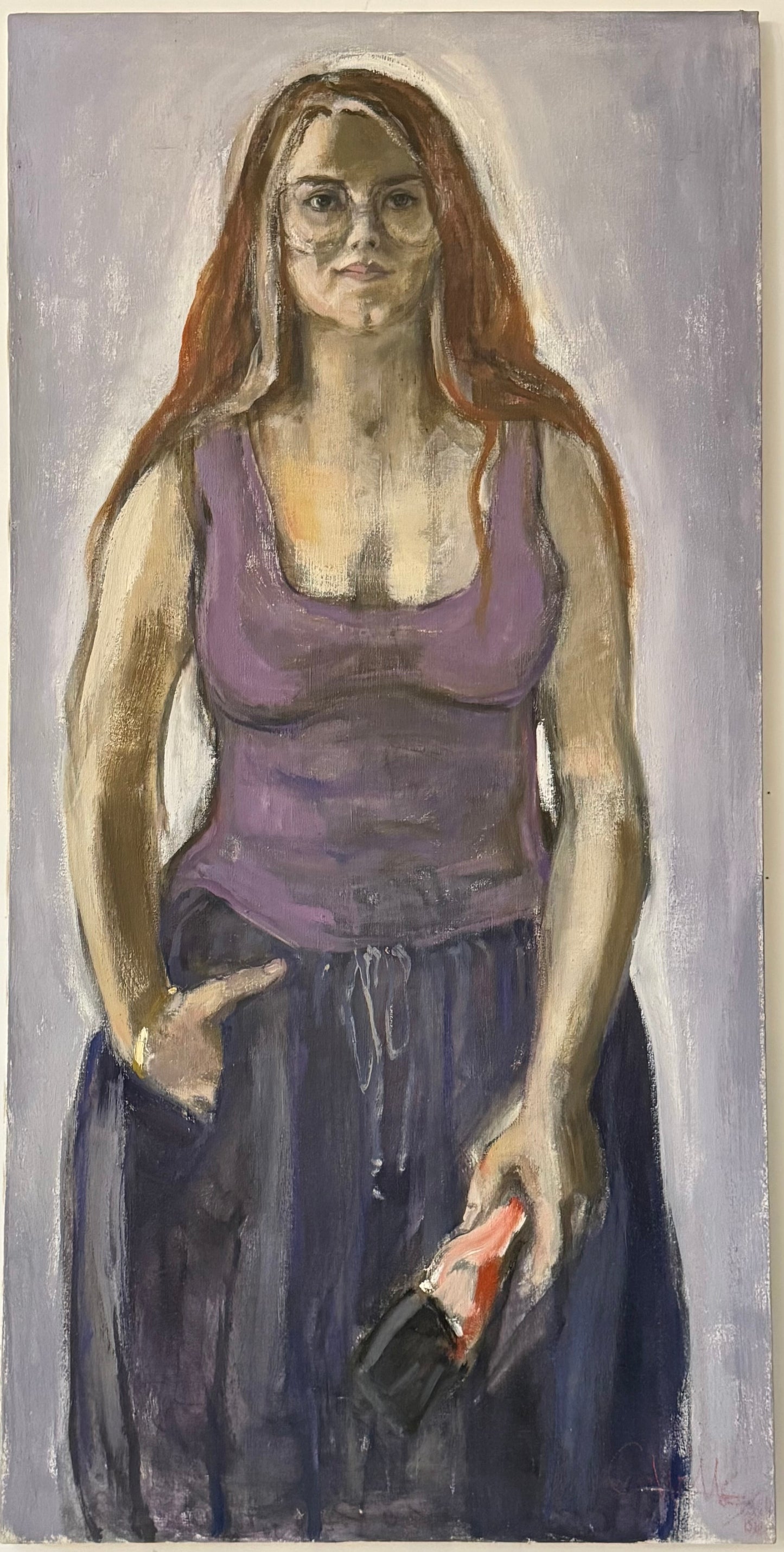 Self Portrait with Brush - ISOBEL COLVILLE Scottish | 1935 - 2025