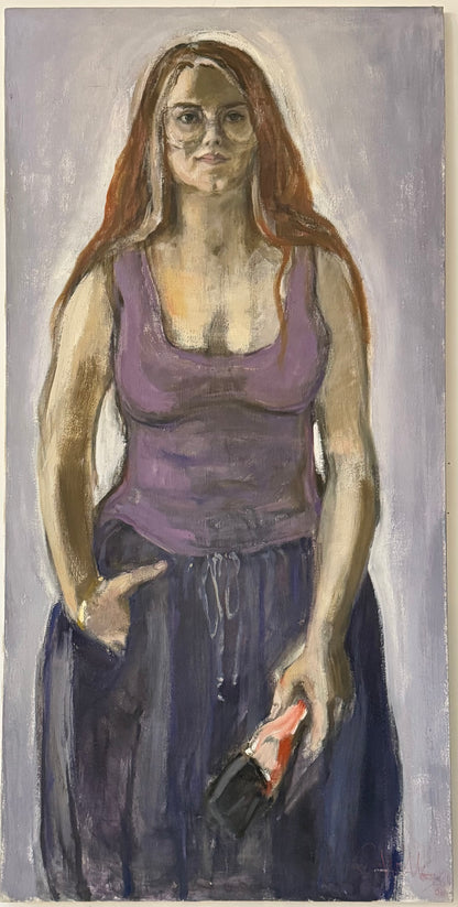 Self Portrait with Brush - ISOBEL COLVILLE Scottish | 1935 - 2025