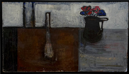 Red and Blue Flowers - EWEN McASLAN Scottish | 1936 – 2008