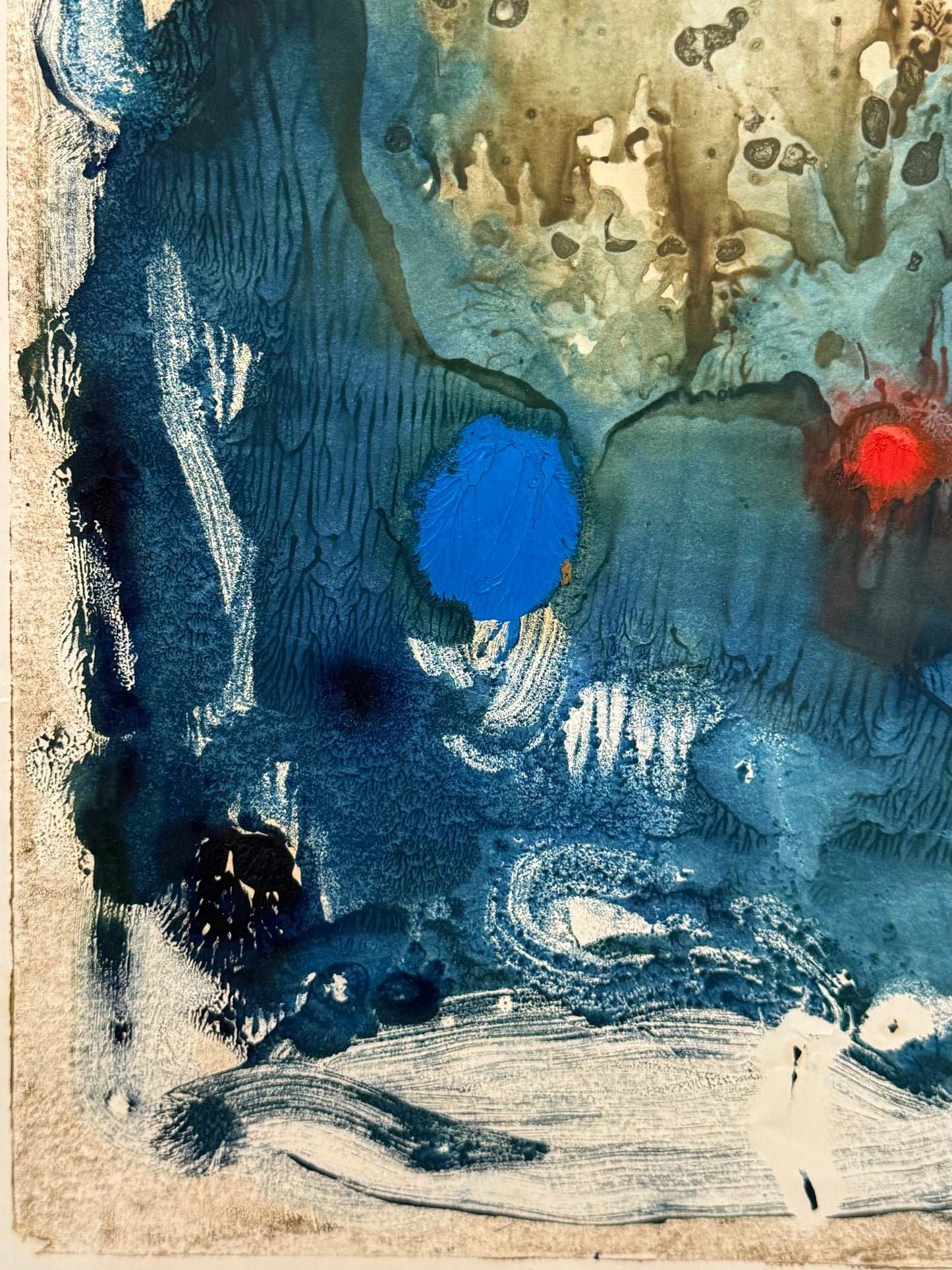 Blue Abstract III - ISOBEL COLVILLE Scottish | 1935 - 2025