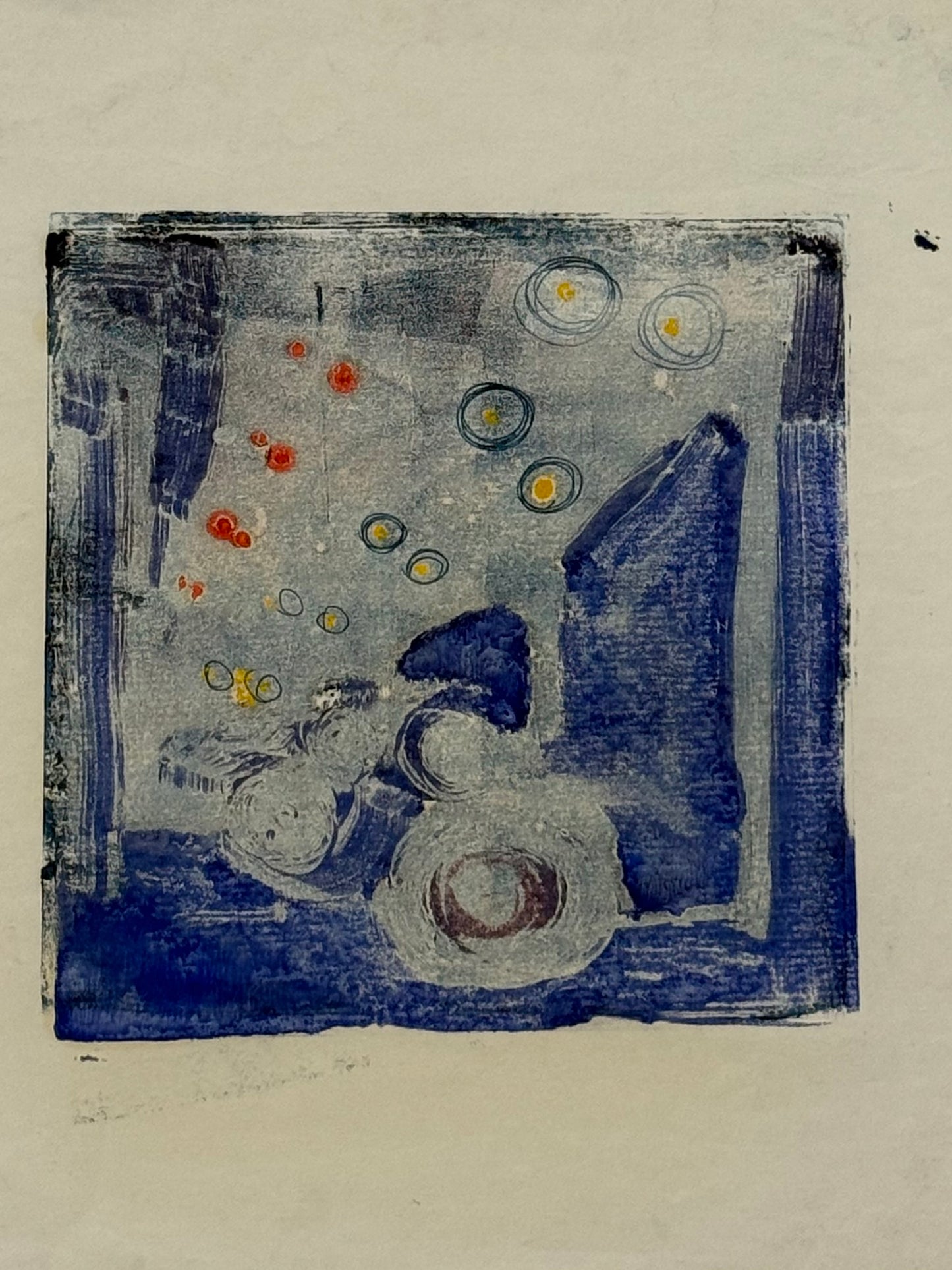Monoprint Flowers IV - ISOBEL COLVILLE Scottish | 1935 - 2025