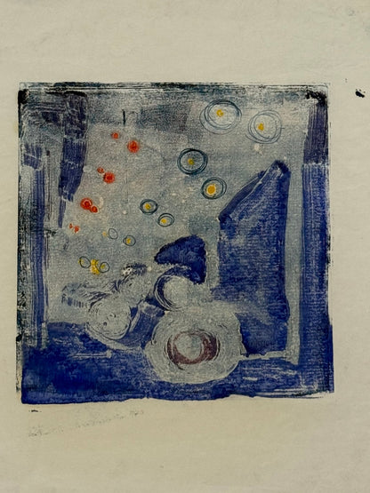 Monoprint Flowers IV - ISOBEL COLVILLE Scottish | 1935 - 2025