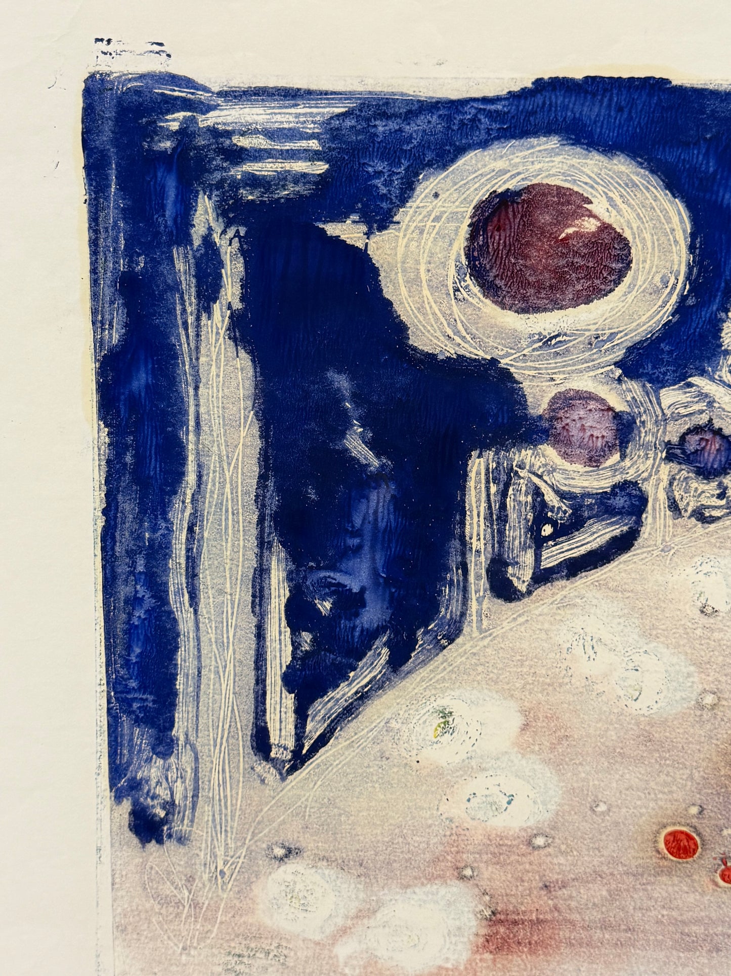 Monoprint Flowers III - ISOBEL COLVILLE Scottish | 1935 - 2025