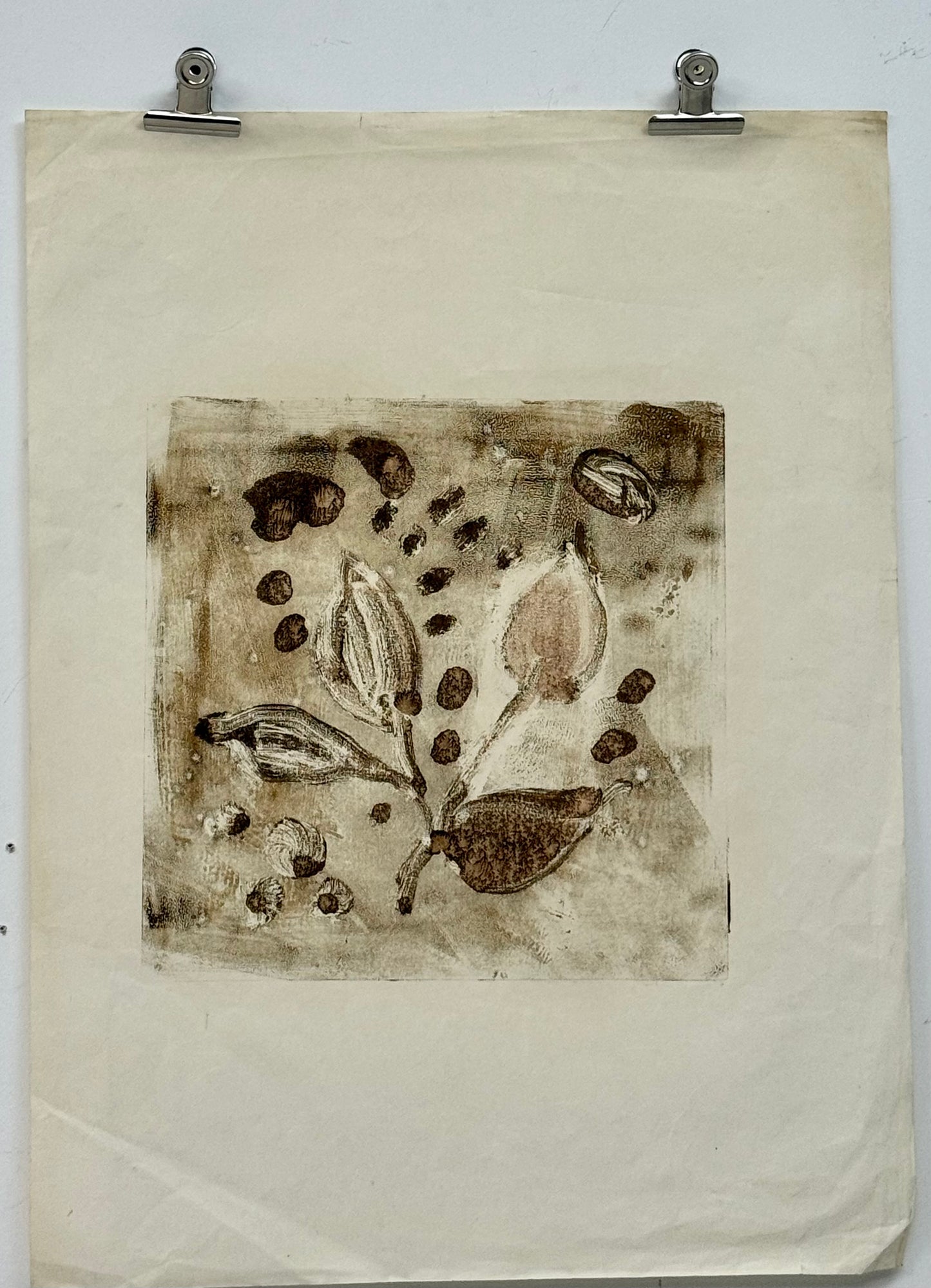 Monoprint Leaves - ISOBEL COLVILLE Scottish | 1935 - 2025