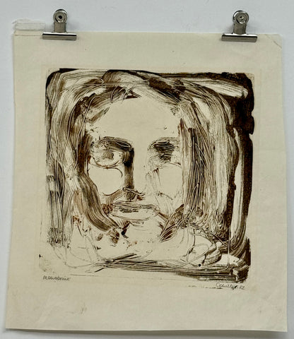 Monoprint Portrait - ISOBEL COLVILLE Scottish | 1935 - 2025