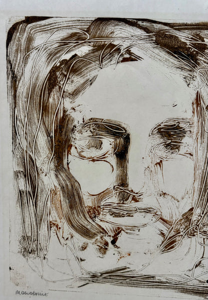 Monoprint Portrait - ISOBEL COLVILLE Scottish | 1935 - 2025