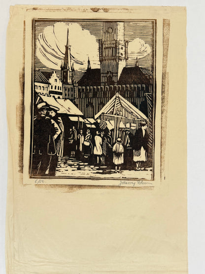 The Market 6/50 - JOSCELYN HARVEY BLOOM British | 1894-1978