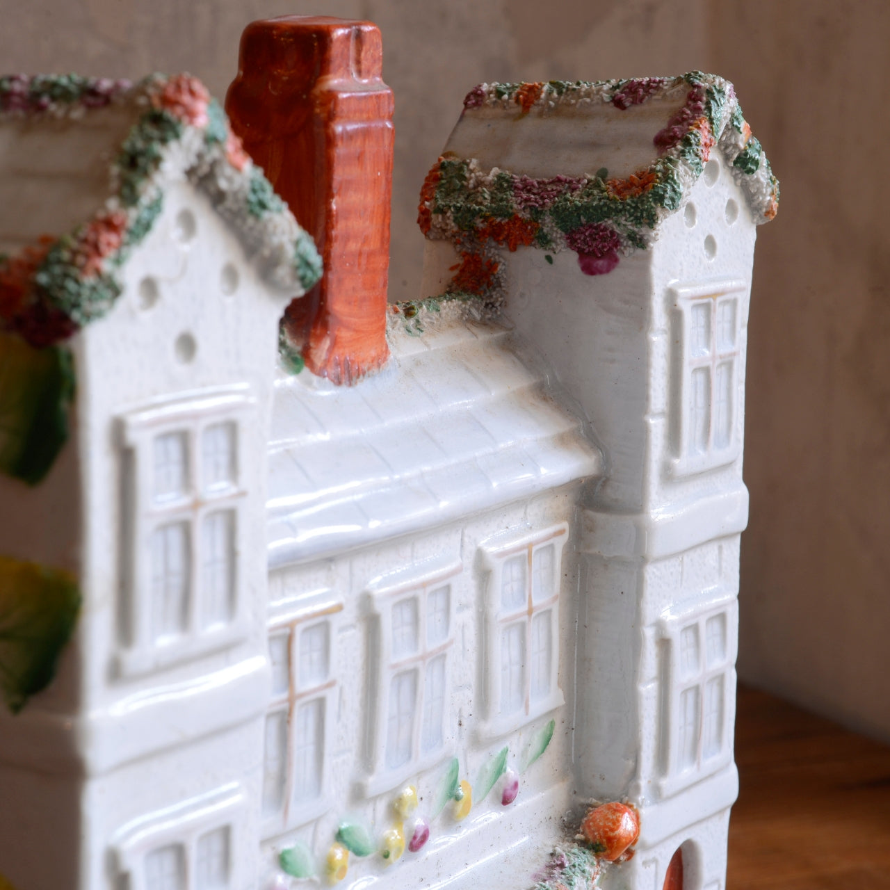 19th Century Staffordshire Flat Back model of a Country House.
