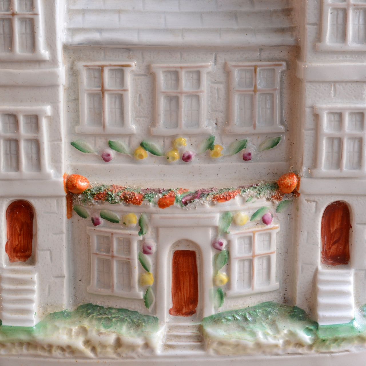 19th Century Staffordshire Flat Back model of a Country House.