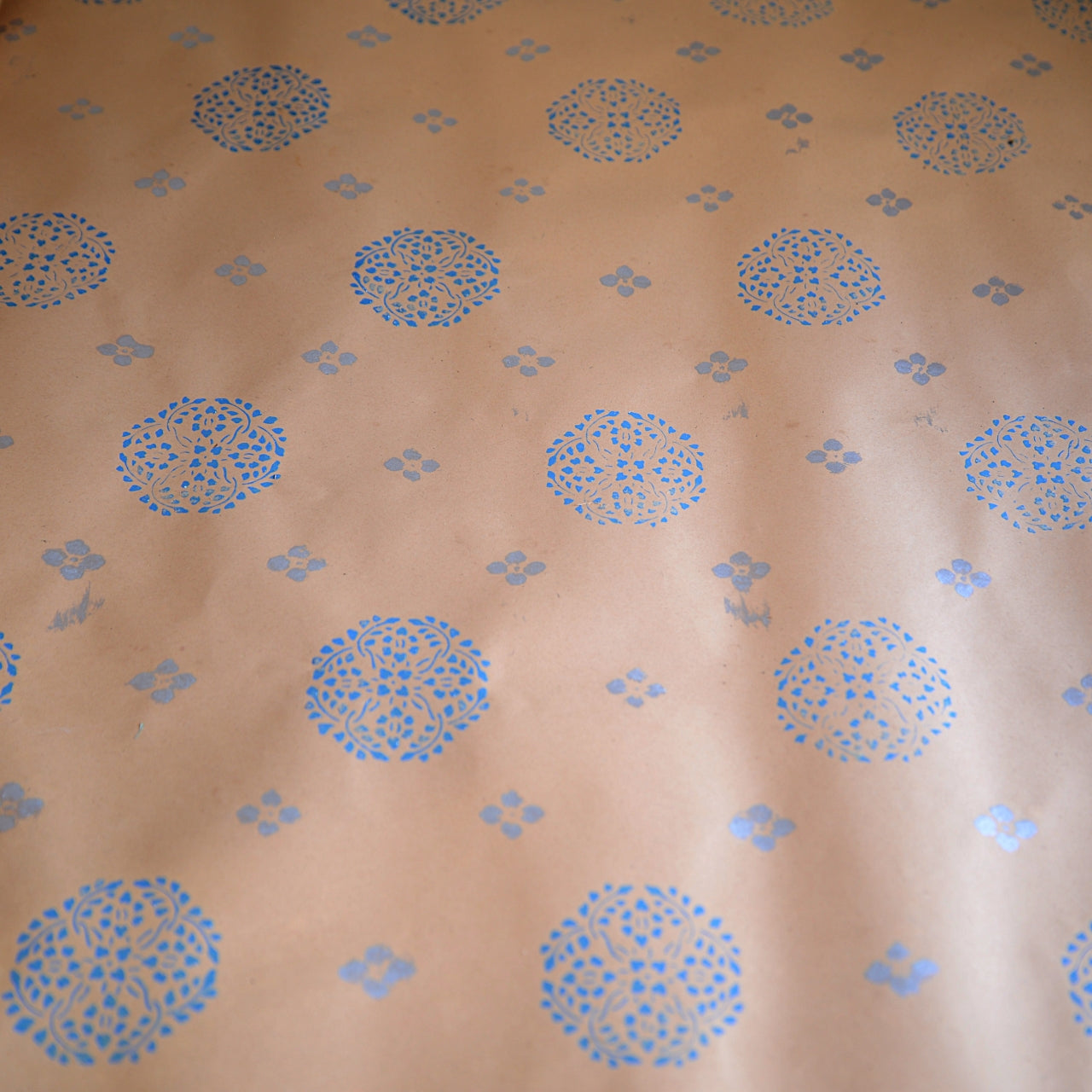 Rolls of block printed Japanese Paper