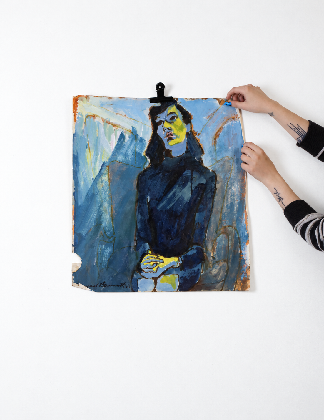 Seated Woman in Blue