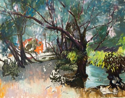 Unknown Landscape on paper - LEONARD BENNETTS, New Zealand | 1933-2004