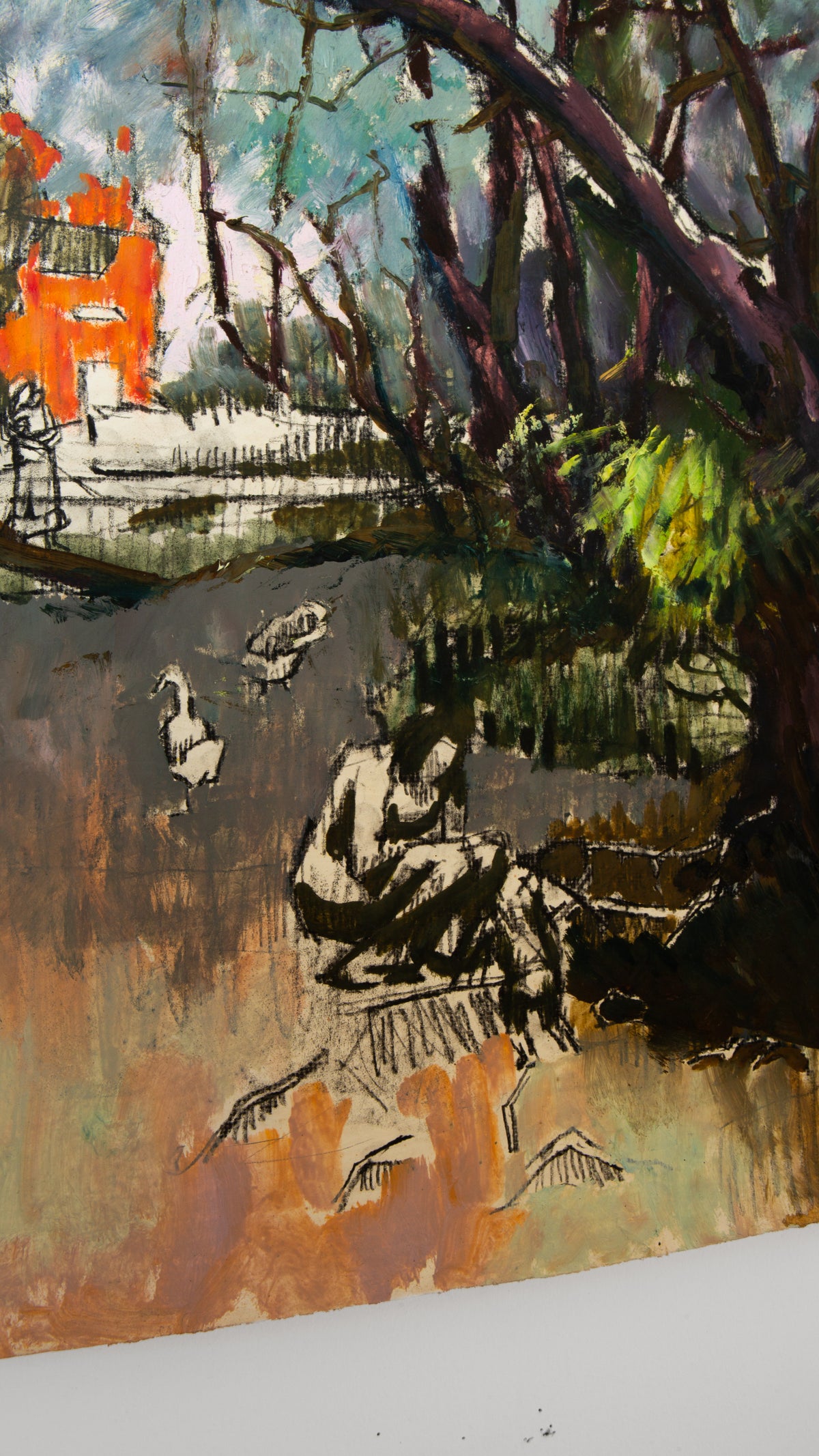 Unknown Landscape on paper - LEONARD BENNETTS, New Zealand | 1933-2004