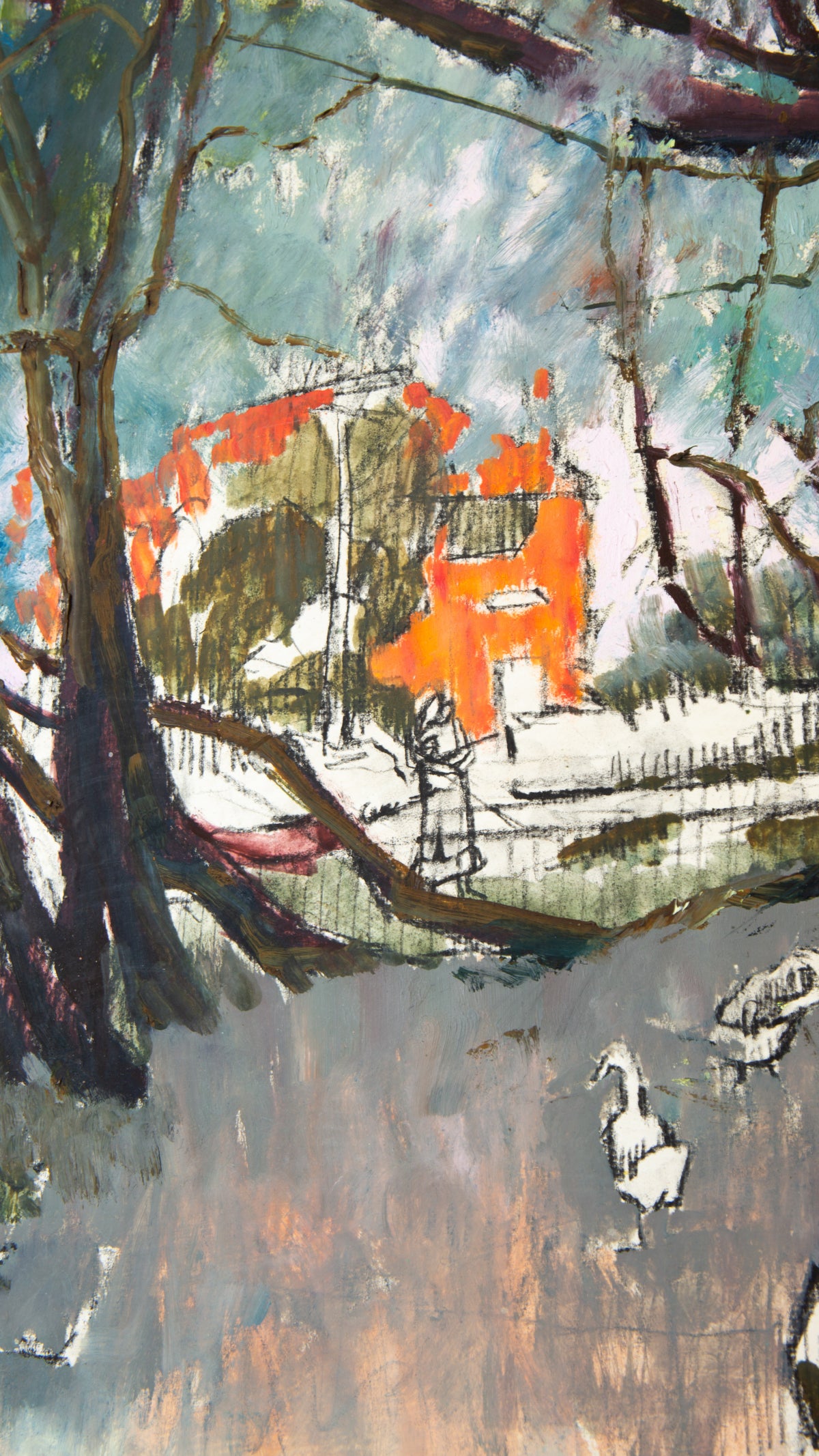 Unknown Landscape on paper - LEONARD BENNETTS, New Zealand | 1933-2004