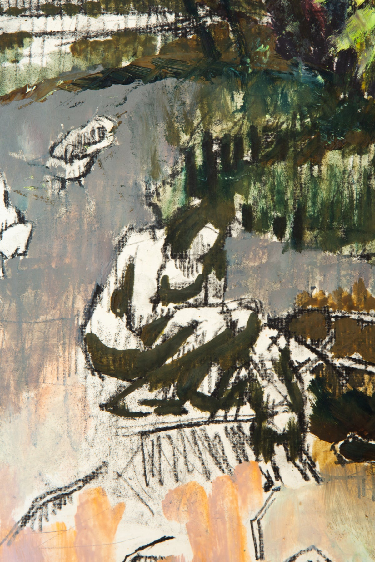 Unknown Landscape on paper - LEONARD BENNETTS, New Zealand | 1933-2004