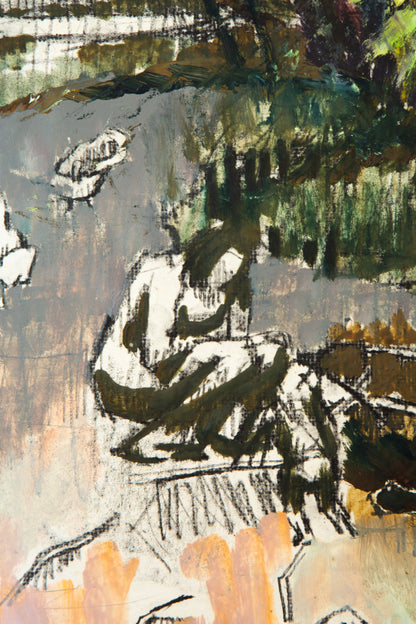 Unknown Landscape on paper - LEONARD BENNETTS, New Zealand | 1933-2004