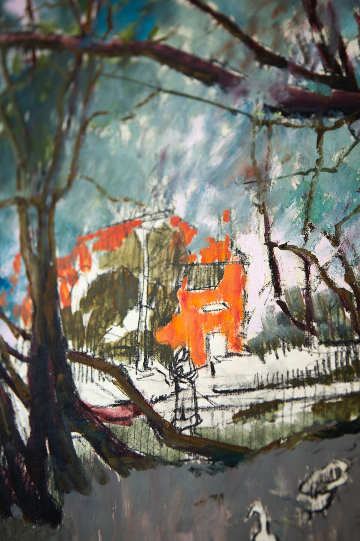 Unknown Landscape on paper - LEONARD BENNETTS, New Zealand | 1933-2004