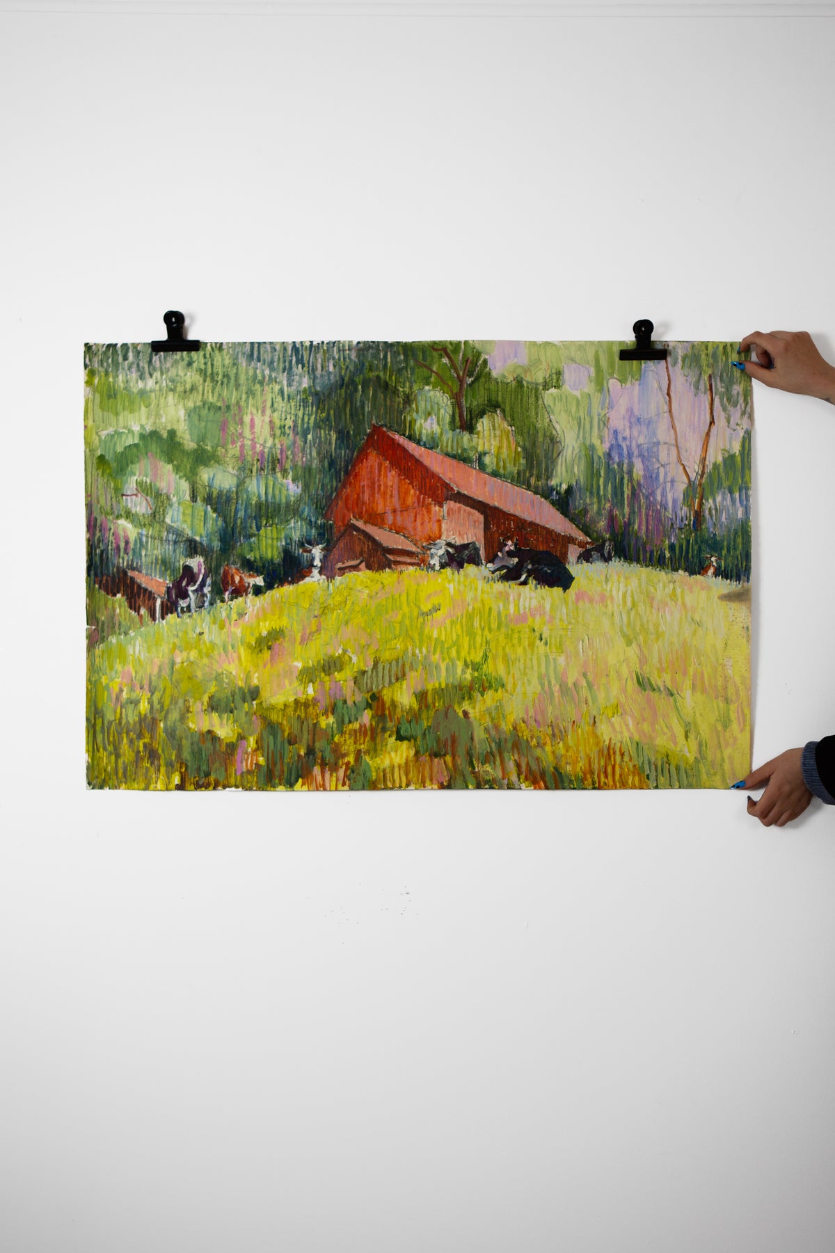 Red Barn on paper - LEONARD BENNETTS, New Zealand | 1933-2004