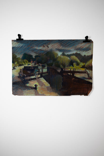 Unknown Canal on paper - LEONARD BENNETTS, New Zealand | 1933-2004