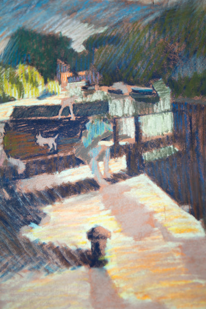 Unknown Canal on paper - LEONARD BENNETTS, New Zealand | 1933-2004