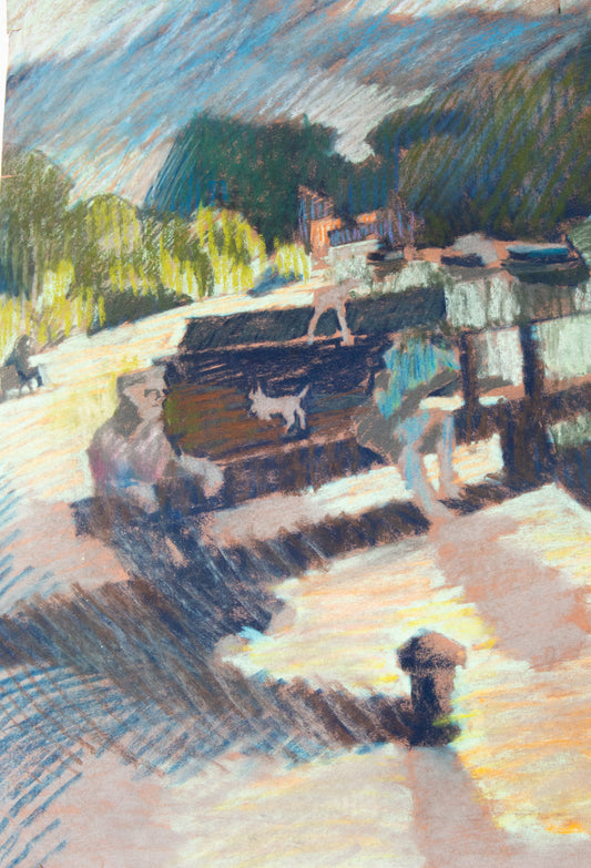 Barge with Little Dog