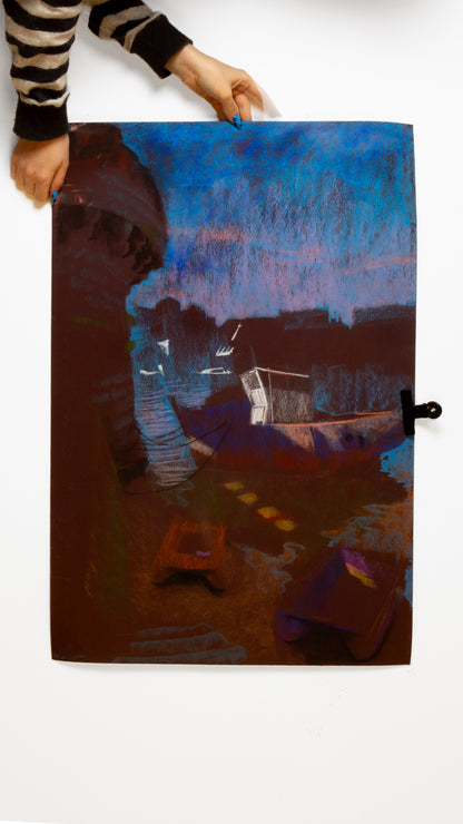 Waterscape on paper - LEONARD BENNETTS, New Zealand | 1933-2004