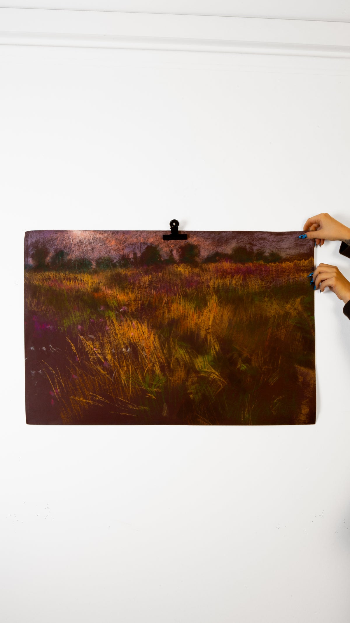 Fields of Grasses on paper - LEONARD BENNETTS, New Zealand | 1933-2004